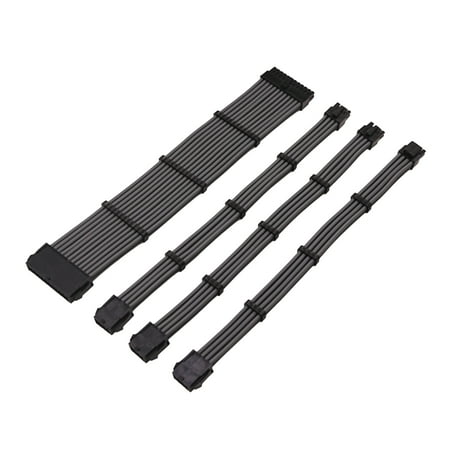 Power Supply Sleeved Cables Extension Cable Kit for Power Supply