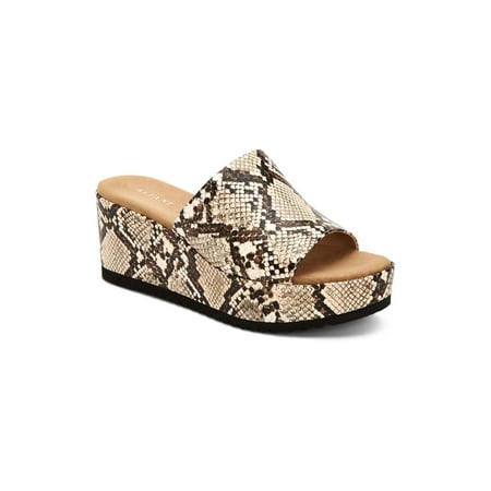 Alfani Womens Jazziee Embossed Slip On Mules