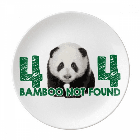 Panda Walking Children Plate Decorative Porcelain Salver Tableware Dinner Dish