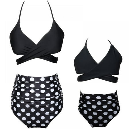 Mother and Daughter Bathing Suits Push Up Halter Bandage Bikini Tops High Waisted Swimwear Family Matching Swimsuit Set
Mother and Daughter Bathing Suits Push Up Halter Bandage Bikini Tops High Waisted Swimwear Family Matching Swimsuit Set