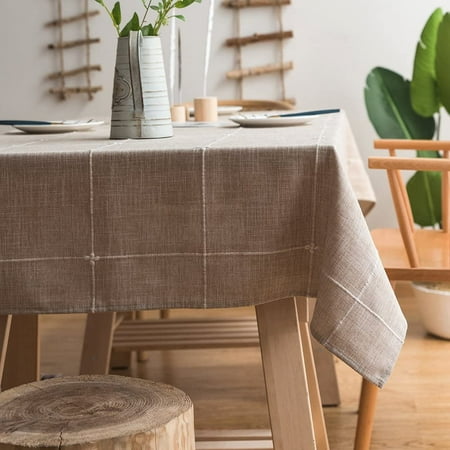 ColorBird Solid Embroidery Lattice Tablecloth Cotton Linen Dust-Proof Checkered Table Cover for Kitchen Dinning Tabletop Decoration (Rectangle/Oblong 52 x 70 Inch Linen)
ColorBird Solid Embroidery Lattice Tablecloth Cotton Linen Dust-Proof Checkered Table Cover for Kitchen Dinning Tabletop Decoration (Rectangle/Oblong 52 x 70 Inch Linen)