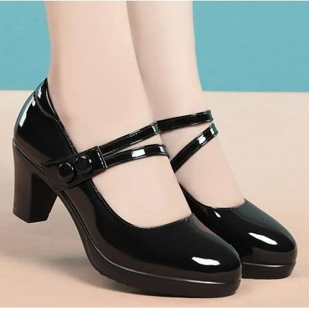 Zapatos De Mujer Women Cute Comfort Buckle Strap Black Patent Leather Height Increased Shoes Lady Cool Wine Red Heel Shoes E818 dd 39
Zapatos De Mujer Women Cute Comfort Buckle Strap Black Patent Leather Height Increased Shoes Lady Cool Wine Red Heel Shoes E818 dd 39