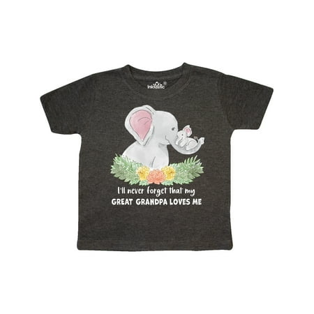 Inktastic I ll Never Forget That My Great Grandpa Loves Me Elephants Gift Toddler Boy or Toddler Girl T-Shirt
Inktastic I ll Never Forget That My Great Grandpa Loves Me Elephants Gift Toddler Boy or Toddler Girl T-Shirt