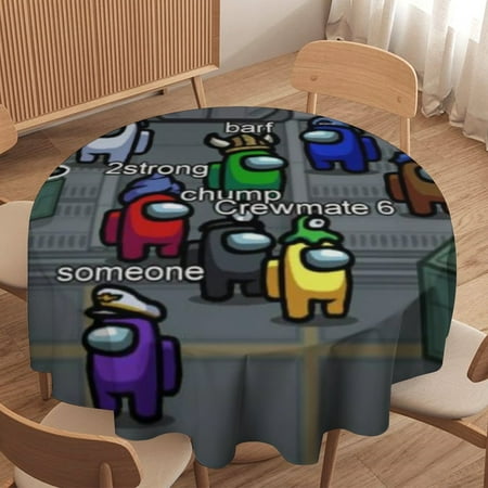 Among Us Round Tablecloth,Waterproof Stain and Wrinkle Resistant Washable Fabric Table Cloth for Restaurant Picnic Indoor and Outdoor Dining
Among Us Round Tablecloth,Waterproof Stain and Wrinkle Resistant Washable Fabric Table Cloth for Restaurant Picnic Indoor and Outdoor Dining