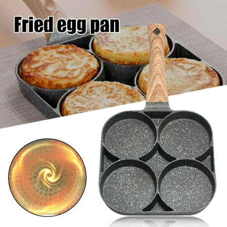 Ringshlar 4 Cup Egg Pan with Non Stick Aluminum Coating Egg Frying Pan Pancake Pan Multi Purpose for Frying Eggs Burgers
Ringshlar 4 Cup Egg Pan with Non Stick Aluminum Coating Egg Frying Pan Pancake Pan Multi Purpose for Frying Eggs Burgers