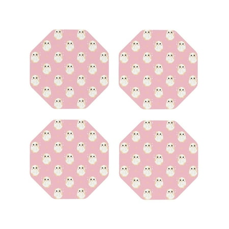 Leather Coasters Set of 4 - Cartoon Cute Hamster Rose Pink Lightweight Non-Slip Drink Coasters for Desk Anti-Scalding Desk Cup Coasters for Office Table Decor Octagon
Leather Coasters Set of 4 - Cartoon Cute Hamster Rose Pink Lightweight Non-Slip Drink Coasters for Desk Anti-Scalding Desk Cup Coasters for Office Table Decor Octagon