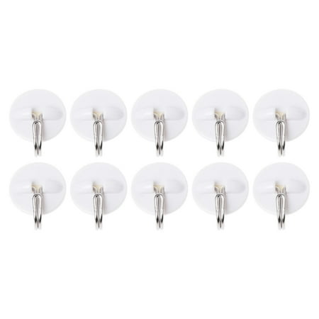 10 Pcs Set Kitchen Bathroom Plastic Adhesive Hook Wall Sticky Mount Hanger Rack 
10 Pcs Set Kitchen Bathroom Plastic Adhesive Hook Wall Sticky Mount Hanger Rack