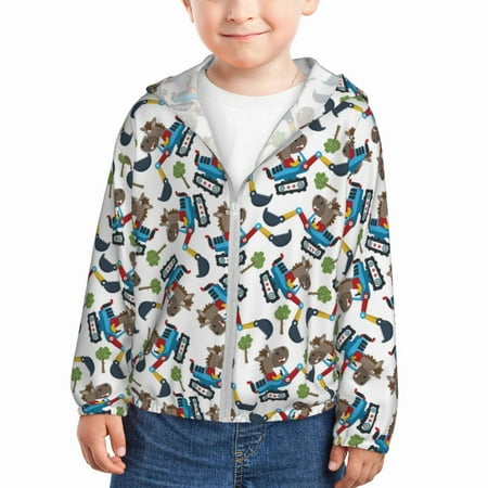 Lukts Funny Excavator Print Children s Long-Sleeved Sun Protection Clothing Hooded Sweatshirts for Boys and Girls Outdoor Sports-5 Years
Lukts Funny Excavator Print Children s Long-Sleeved Sun Protection Clothing Hooded Sweatshirts for Boys and Girls Outdoor Sports-5 Years