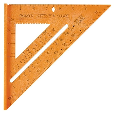 Swanson Tool Co T0118 Composite Speedlite Square Layout Tool Orange made of High Impact Polystyrene
Swanson Tool Co T0118 Composite Speedlite Square Layout Tool Orange made of High Impact Polystyrene