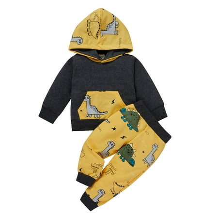 Toddler Baby Boys Clothes Cartoon Dinosaur Printed Hoodie Long Sleeve Tops Pants Outfits Clothes Set For 2-3 Years 
Toddler Baby Boys Clothes Cartoon Dinosaur Printed Hoodie Long Sleeve Tops Pants Outfits Clothes Set For 2-3 Years
