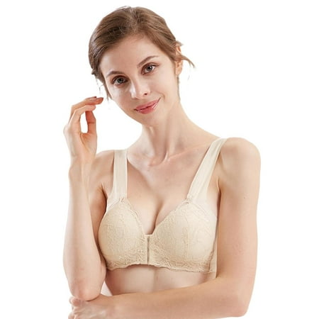 Women Lace Bra Front Closure Front Buckle Wire Free Seamless Beauty Back Everyday Bralette Bra Skin Color 4XL Size
Women Lace Bra Front Closure Front Buckle Wire Free Seamless Beauty Back Everyday Bralette Bra Skin Color 4XL Size