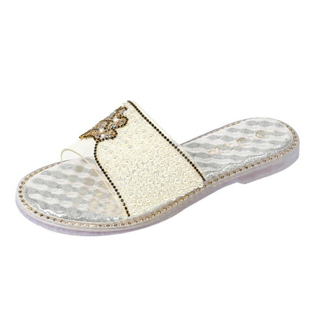 GWAABD Sandals for Women Dressy Summer Women Two Straps Fashion Slide Jelly Sandals Flat Glitter Open Toe Rhinestone Shoes
GWAABD Sandals for Women Dressy Summer Women Two Straps Fashion Slide Jelly Sandals Flat Glitter Open Toe Rhinestone Shoes