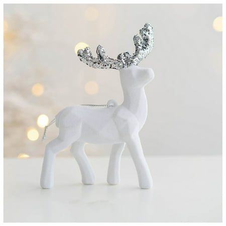 Christmas Flocked Deer Ornaments Lightweight Durable Pendant for Restaurants Hotels Adding Ambience B
Christmas Flocked Deer Ornaments Lightweight Durable Pendant for Restaurants Hotels Adding Ambience B