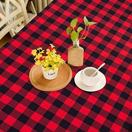 GlowSol Farmhouse Plaid Checkered Table Cover Buffalo Plaid Table Cloth Polyester Table Decoration Outdoor and Indoor 70 Round Red Black
GlowSol Farmhouse Plaid Checkered Table Cover Buffalo Plaid Table Cloth Polyester Table Decoration Outdoor and Indoor 70 Round Red Black