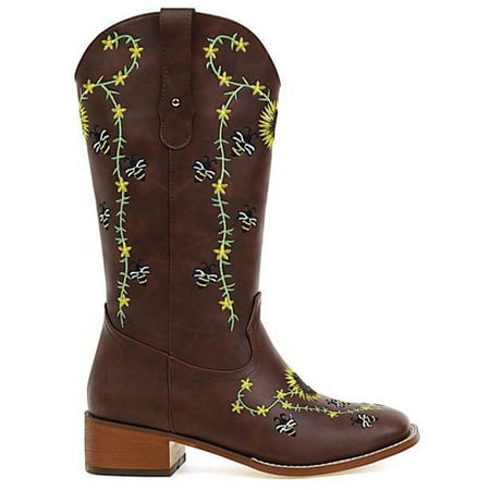 Ferndule Women Embroidery Flower Winter Shoe Casual Non-slip Pull On Bike Boot Slip Resistant Green Brown 8
Ferndule Women Embroidery Flower Winter Shoe Casual Non-slip Pull On Bike Boot Slip Resistant Green Brown 8