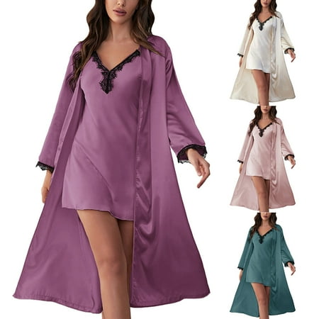 LEEy-world Lingerie for Women Women Lace Nightgown Sets Lingerie Satin Lingerie Nightie Sleep Sets Sleepwear Pajama Sets Beige XL
LEEy-world Lingerie for Women Women Lace Nightgown Sets Lingerie Satin Lingerie Nightie Sleep Sets Sleepwear Pajama Sets Beige XL