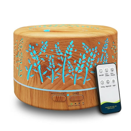 Humidifier Hollow Out Colorful Large Capacity Aroma Diffuser Essential Oil Diffuser Wood Grain Humidifier with 7 Color Changing LED Lights
Humidifier Hollow Out Colorful Large Capacity Aroma Diffuser Essential Oil Diffuser Wood Grain Humidifier with 7 Color Changing LED Lights