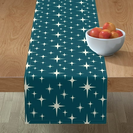 Cotton Sateen Table Runner 108 - Mid Century Modern Atomic Teal Vintage Retro 1950S Print Custom Table Linens by Spoonflower
Cotton Sateen Table Runner 108 - Mid Century Modern Atomic Teal Vintage Retro 1950S Print Custom Table Linens by Spoonflower