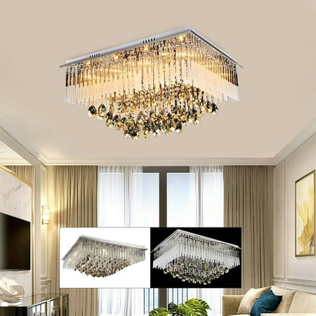 Modern Ceiling Lamp Crystal Light Chandelier Lighting Pendant Fixture Square
Modern Ceiling Lamp Crystal Light Chandelier Lighting Pendant Fixture Square