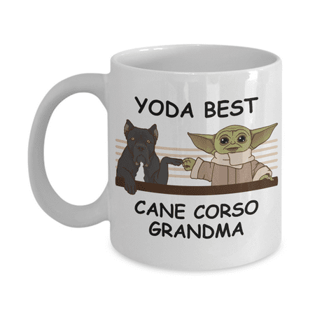 Yoda Best Cane Corso Grandma - Novelty Gift Mugs for Dog Lovers - Co-Workers Birthday Present Anniversary Valentines Special Occasion Dads Moms Family Christmas - 11oz Funny Coffee Mug
Yoda Best Cane Corso Grandma - Novelty Gift Mugs for Dog Lovers - Co-Workers Birthday Present Anniversary Valentines Special Occasion Dads Moms Family Christmas - 11oz Funny Coffee Mug