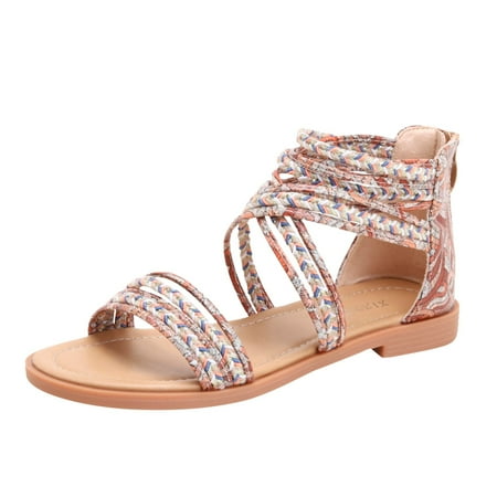 Quealent Adult Women Sandal Women Sandals Size 9 New Design Ladies Women Leather Thick Sole Sandals Bohemian Style Leather Flat Sandals Women Size 8 Brown 6.5
Quealent Adult Women Sandal Women Sandals Size 9 New Design Ladies Women Leather Thick Sole Sandals Bohemian Style Leather Flat Sandals Women Size 8 Brown 6.5