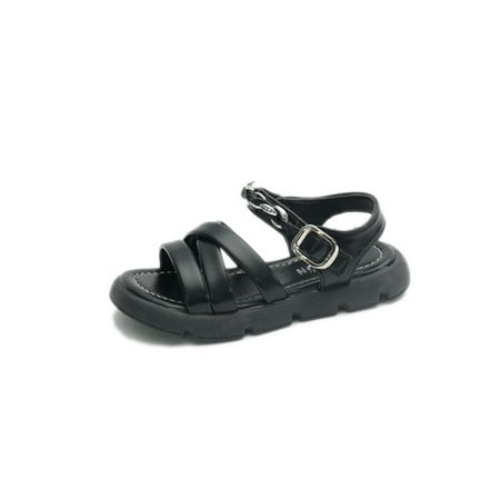 Lacyhop Girls Sandal Ankle Strap Flat Sandals Beach Princess Shoes Dress Cross-Strap Casual Summer Black 1.5Y
Lacyhop Girls Sandal Ankle Strap Flat Sandals Beach Princess Shoes Dress Cross-Strap Casual Summer Black 1.5Y