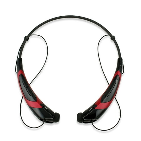 Duotone Sport Wireless Bluetooth Headset Headphone Stereo Handfree Universal Earphone -BlackRed