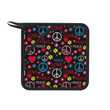 1 PCS Pot Holders for Kitchen - Heat Resistant Silicone Pot Holders with Hanging Loop colorful flower hearts peace sign Non Slip Oven Hot Pads Potholders for Decor Baking Cooking Kitchen
1 PCS Pot Holders for Kitchen - Heat Resistant Silicone Pot Holders with Hanging Loop colorful flower hearts peace sign Non Slip Oven Hot Pads Potholders for Decor Baking Cooking Kitchen