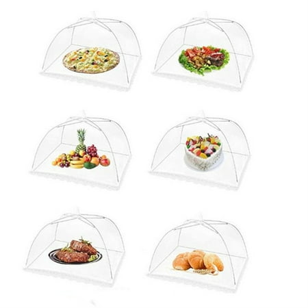 New Food Cover Mesh 6PCS Mesh Food Net Cover Collapsible Food Mesh Pop Up Cover Cake Cover Fruit Cover Umbrella for Cake Storage Food Cover
New Food Cover Mesh 6PCS Mesh Food Net Cover Collapsible Food Mesh Pop Up Cover Cake Cover Fruit Cover Umbrella for Cake Storage Food Cover