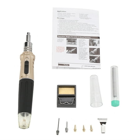 Golden Multipurpose Electric Gas Soldering Iron Set - Welding Torch Tool Kit with Carrying Case
Golden Multipurpose Electric Gas Soldering Iron Set - Welding Torch Tool Kit with Carrying Case