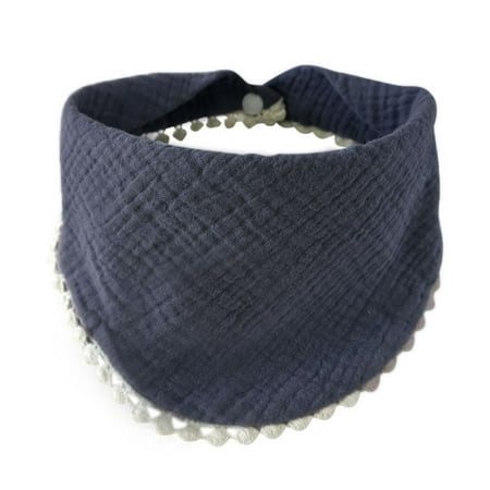 Toddler Drool Scarf Burp Cloth Baby Feeding Bib Muslin Absorbent Saliva Towel