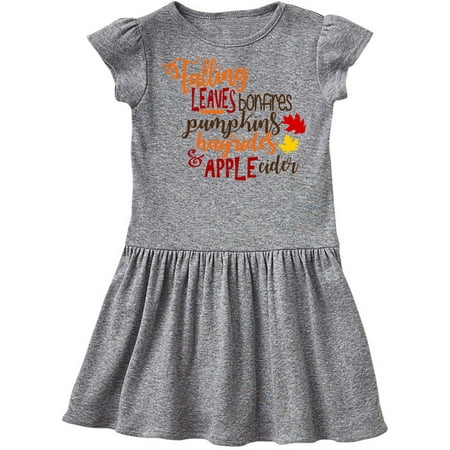 Inktastic Falling Leaves Bonfires Pumpkins Hayrides and Apple Cider Gift Toddler Girl Dress
Inktastic Falling Leaves Bonfires Pumpkins Hayrides and Apple Cider Gift Toddler Girl Dress