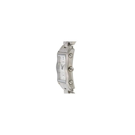 Nobel Watch N 767 L Stainless Steel Ladys Watch Paragon Collection with US Patent Wavy Mineral Crystal Swiss Movement