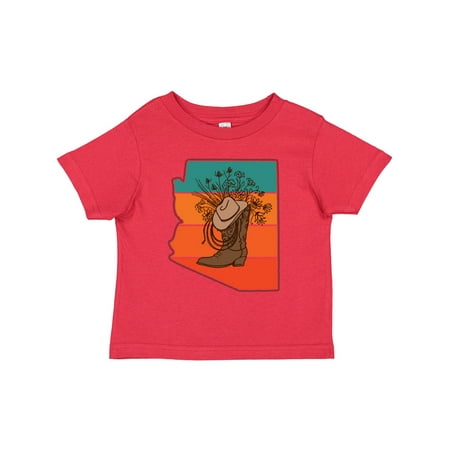 Inktastic Arizona Cute Cowgirl Boot Gift Toddler Toddler Girl T-Shirt