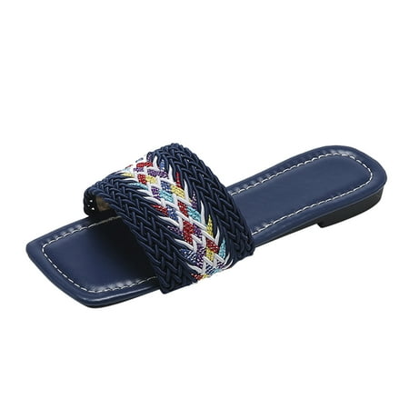 TAIAOJING Women s Slippers Outer Beach Large Size Ed Woven Wear Flat Slippers Zapatillas
TAIAOJING Women s Slippers Outer Beach Large Size Ed Woven Wear Flat Slippers Zapatillas