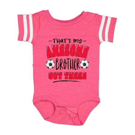 Inktastic That s My Awesome Brother out There with Soccer Balls Gift Baby Boy or Baby Girl Bodysuit
Inktastic That s My Awesome Brother out There with Soccer Balls Gift Baby Boy or Baby Girl Bodysuit