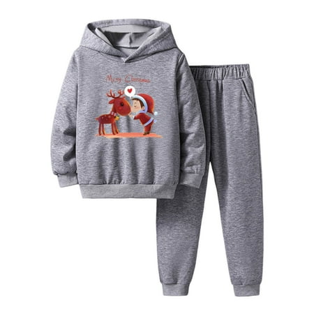 Qiyuancai Outfits for Girls Toddler Set Fall Boys Winter Christmas Long Sleeve Cartoon Prints Hoodie Tops Pants 2Pcs Clothes Sets
Qiyuancai Outfits for Girls Toddler Set Fall Boys Winter Christmas Long Sleeve Cartoon Prints Hoodie Tops Pants 2Pcs Clothes Sets