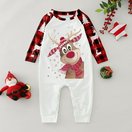 ERTUTUYI Christmas Family Matching Clothing Plaid Parent Child Clothing Baby Models White 100
ERTUTUYI Christmas Family Matching Clothing Plaid Parent Child Clothing Baby Models White 100