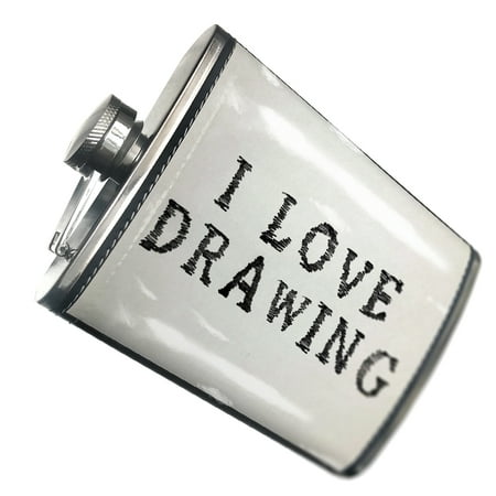 NEONBLOND Flask I Love Drawing Art Marker Black on paper