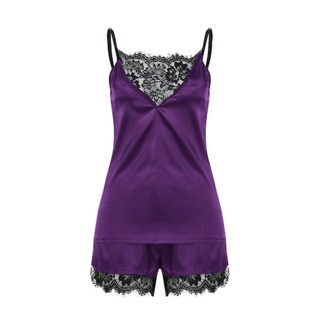 Donald Women Sleepwear Sleeveless Strap Nightwear Lace Trim Satin Cami Top Pajama Sets
Donald Women Sleepwear Sleeveless Strap Nightwear Lace Trim Satin Cami Top Pajama Sets