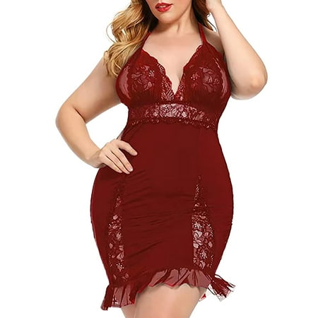 Gubotare Lingerie For Women Sexy Naughty Women s Floral Lace Scallop Trim Lingerie Bodysuit One Piece Teddy Babydoll RD2 L
Gubotare Lingerie For Women Sexy Naughty Women s Floral Lace Scallop Trim Lingerie Bodysuit One Piece Teddy Babydoll RD2 L