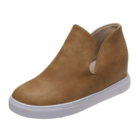 casual shoes for Women Fashion Four Seasons Women Casual Shoes Mid Top Flat Bottom Comfortable Round Toe Slip On PU Dress Sandals for Women Yellow
casual shoes for Women Fashion Four Seasons Women Casual Shoes Mid Top Flat Bottom Comfortable Round Toe Slip On PU Dress Sandals for Women Yellow
