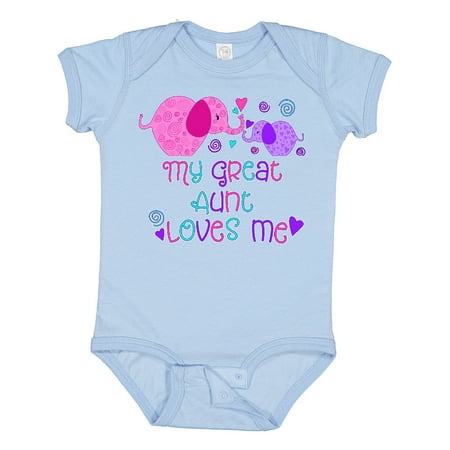 Inktastic My Great Aunt Loves Me- Cute Elephants Gift Baby Boy or Baby Girl Bodysuit
Inktastic My Great Aunt Loves Me- Cute Elephants Gift Baby Boy or Baby Girl Bodysuit
