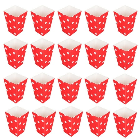 48Pcs Theater Popcorn Bucket Party Popcorn Containers Movie Night Supplies