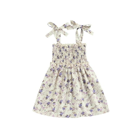 TheFound Toddlers Baby Girls Lovely Dress Tie-Up Straps Sleeveless Floral Print A-Line Sundress Outfits
TheFound Toddlers Baby Girls Lovely Dress Tie-Up Straps Sleeveless Floral Print A-Line Sundress Outfits
