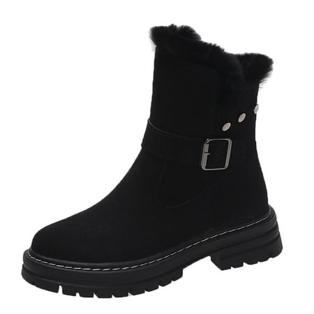 GNEIKDEING Women Snow Boots Autumn And Winter Belt Buckle Side Zipper Comfortable Round Toe Thick Warm Gift on Clearance
GNEIKDEING Women Snow Boots Autumn And Winter Belt Buckle Side Zipper Comfortable Round Toe Thick Warm Gift on Clearance