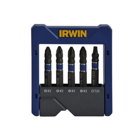 IRWIN - Phillips/Pozi/TORX Impact Screwdriver Pocket Bit Set 5 Piece 
IRWIN - Phillips/Pozi/TORX Impact Screwdriver Pocket Bit Set 5 Piece