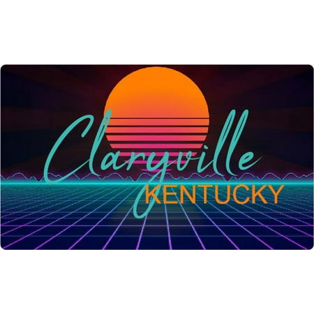 Claryville Kentucky 4 X 2.25-Inch Fridge Magnet Retro Neon Design