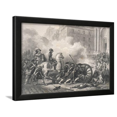 Napoleon Crushing Royalist Rebellion Framed Print Wall Art