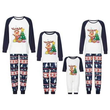 Dewadbow Matching Family Pajamas Sets Christmas PJ s Sleepwear Printed Top with Plaid Bottom
Dewadbow Matching Family Pajamas Sets Christmas PJ s Sleepwear Printed Top with Plaid Bottom